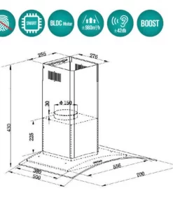 Máy hút mùi GrandX GX H90C62B - 14 Máy hút mùi GrandX GX H90C62B - 13