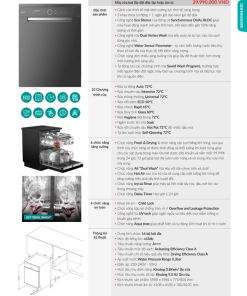 Máy rửa bát GrandX SMS8GX89G - 19 Máy rửa bát GrandX SMS8GX89G - 18