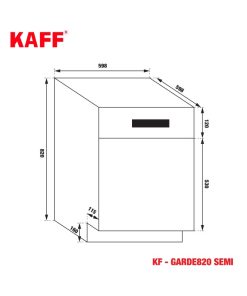 MÁY RỬA BÁT KAFF KF-GARDE820 SEMI - 17