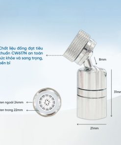 ĐẦU NỐI VÒI NƯỚC NEOPERL THUỴ SĨ KONOX SA01 - 14 ĐẦU NỐI VÒI NƯỚC NEOPERL THUỴ SĨ KONOX SA01 - 13