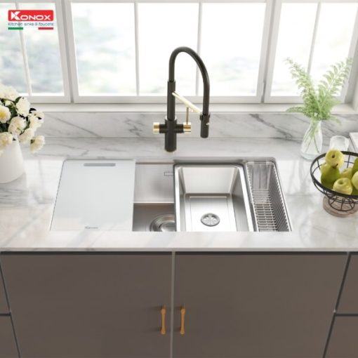 CHẬU RỬA BÁT KONOX TARI 8748SR FULL - 5