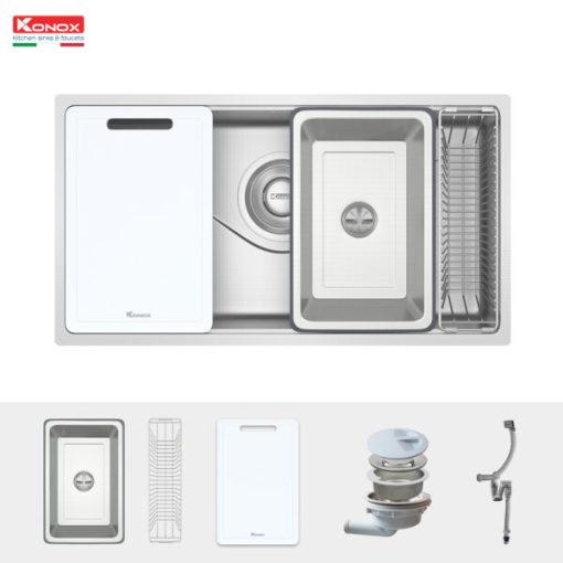 CHẬU RỬA BÁT KONOX TARI 8748SR FULL - 7