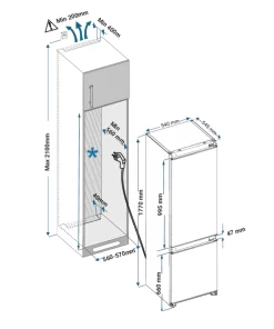 Tủ lạnh KAFF KF-BI233WL Luxury (Cánh mở trái) - 15
