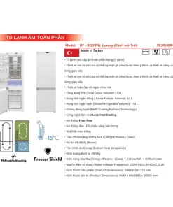 Tủ lạnh KAFF KF-BI233WR Luxury (Cánh mở phải) - 13
