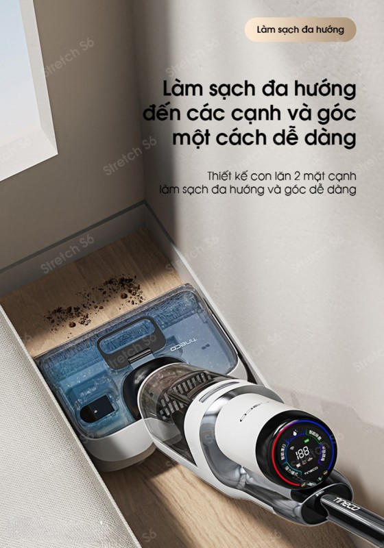 MÁY LAU NHÀ KHÔ ƯỚT CẦM TAY TINECO FLOOR ONE STRETCH S6 2025-TRỢ THỦ ĐẮC LỰC CHO NGÔI NHÀ SẠCH BÓNG - 44 MÁY LAU NHÀ KHÔ ƯỚT CẦM TAY TINECO FLOOR ONE STRETCH S6 2025-TRỢ THỦ ĐẮC LỰC CHO NGÔI NHÀ SẠCH BÓNG