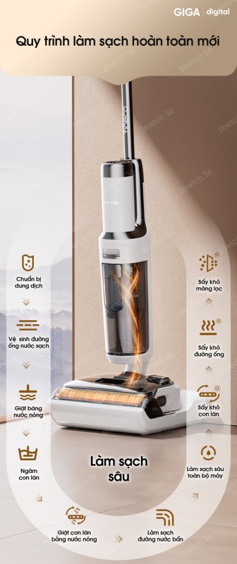 MÁY LAU NHÀ KHÔ ƯỚT CẦM TAY TINECO FLOOR ONE STRETCH S6 2025-TRỢ THỦ ĐẮC LỰC CHO NGÔI NHÀ SẠCH BÓNG - 40 MÁY LAU NHÀ KHÔ ƯỚT CẦM TAY TINECO FLOOR ONE STRETCH S6 2025-TRỢ THỦ ĐẮC LỰC CHO NGÔI NHÀ SẠCH BÓNG