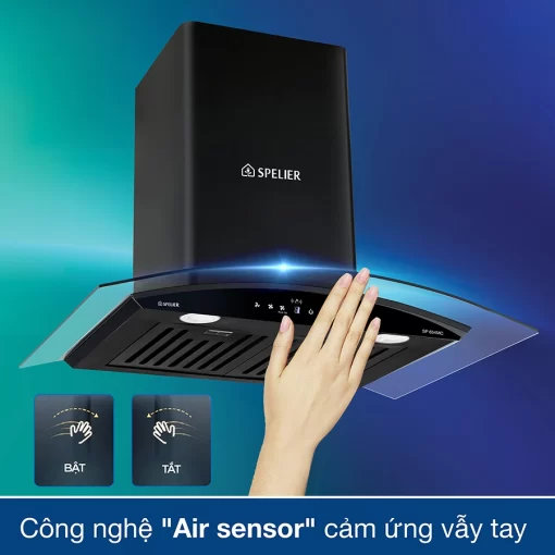 MÁY HÚT MÙI KÍNH CONG SPELIER SP 654MC - 11