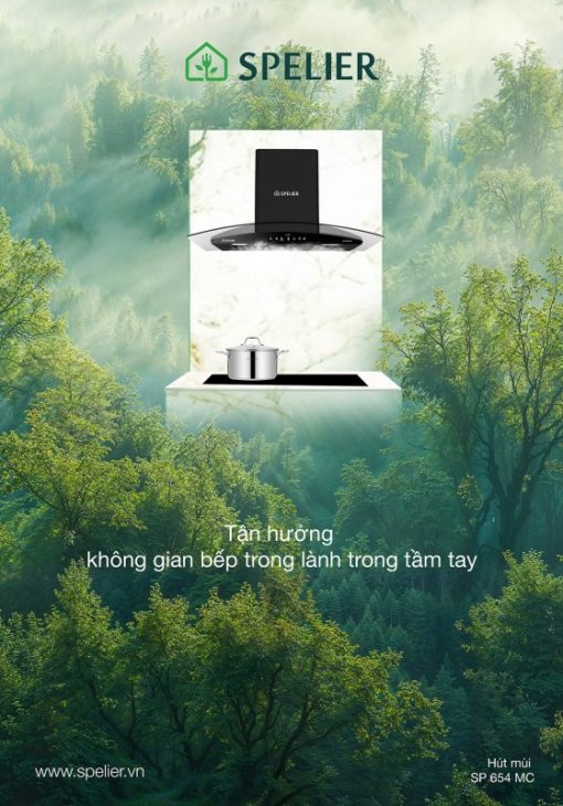 MÁY HÚT MÙI KÍNH CONG SPELIER SP 654MC - 21