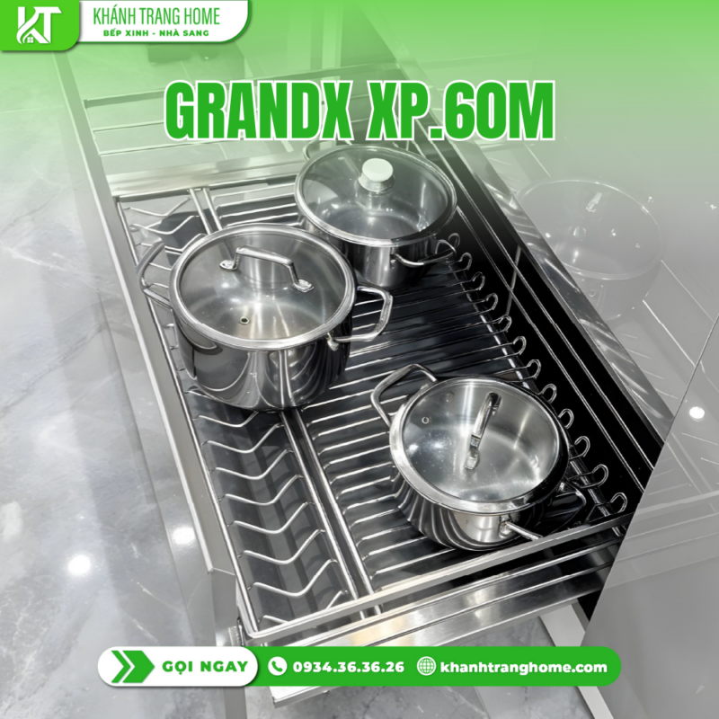 Giá xoong nồi tủ dưới GrandX XP.60M - 27 Giá xoong nồi tủ dưới GrandX XP.60M