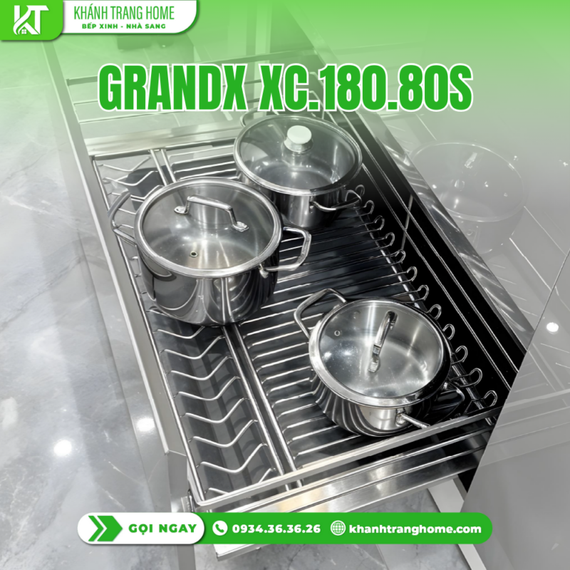 Giá xoong nồi tủ dưới GrandX XP.60M - 9 Giá xoong nồi tủ dưới GrandX XP.60M