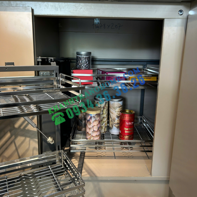 Kệ góc liên hoàn GrandX XMC.45S (L/R) - 28 Kệ góc liên hoàn GrandX XMC.45S (LR)