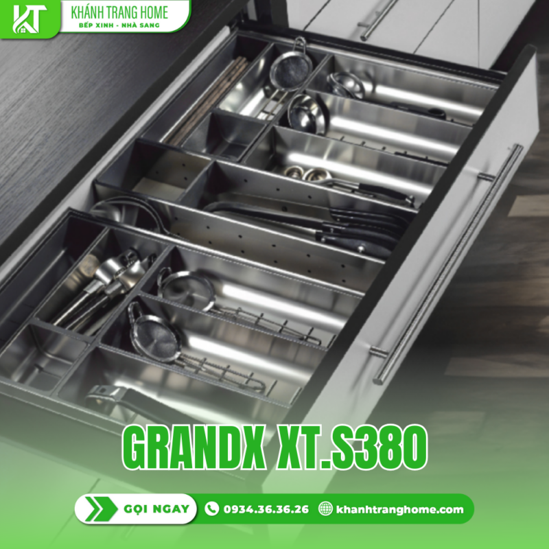 Khay chia thìa nĩa GrandX XT.S380 - 27 Khay chia thìa nĩa GrandX XT.S380