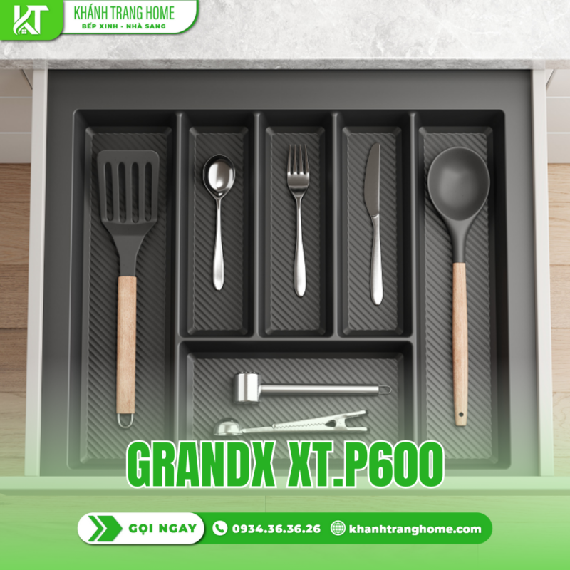 Khay chia thìa nĩa GrandX XT.P600 - 15 Khay chia thìa nĩa GrandX XT.P600