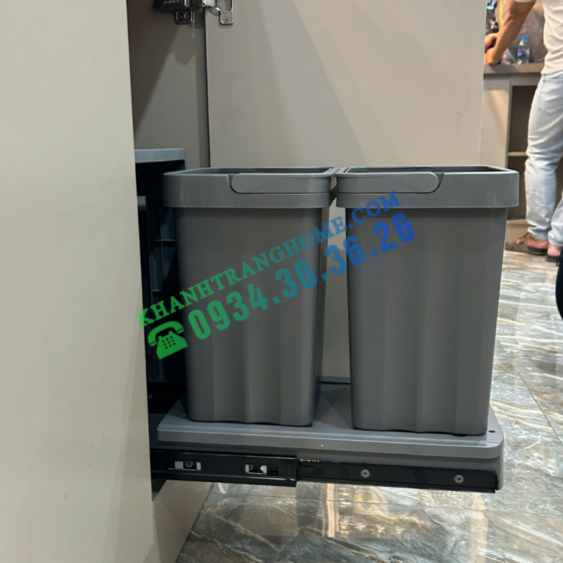 Thùng rác đôi GrandX XW.D30 - 35 Thùng rác đôi GrandX XW.D30