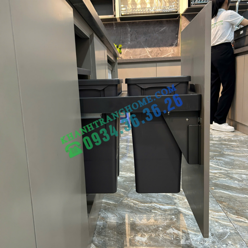 Thùng rác đôi GrandX XW.D30 - 34 Thùng rác đôi GrandX XW.D30