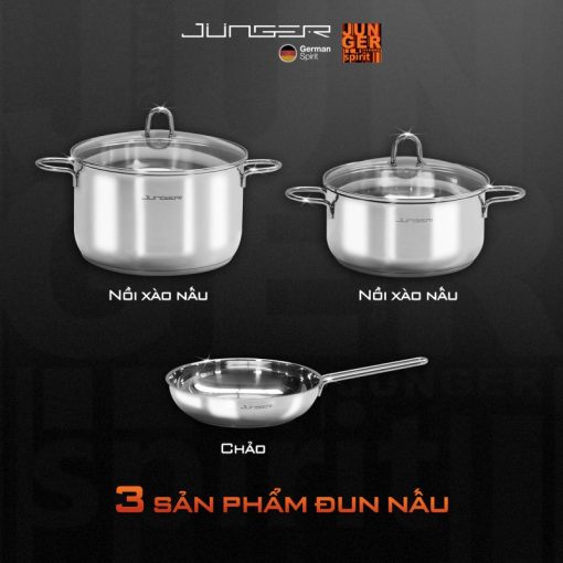 Bộ nồi Junger CWJ-050 CAO CẤP 5 MÓN - 13