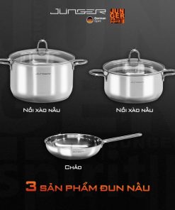 Bộ nồi Junger CWJ-050 CAO CẤP 5 MÓN - 16 Bộ nồi Junger CWJ-050 CAO CẤP 5 MÓN - 15