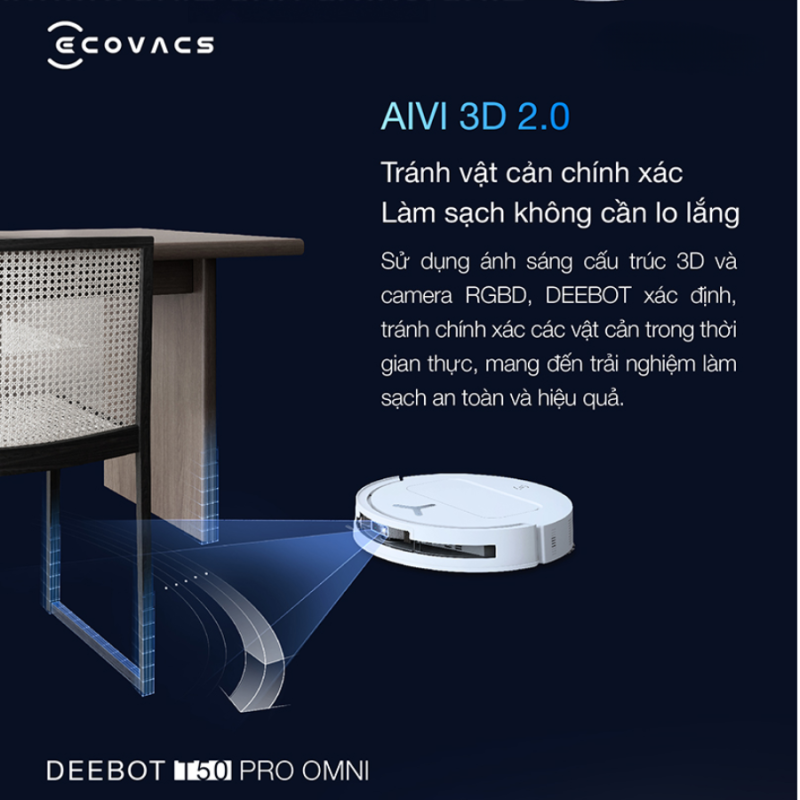 ROBOT HÚT BỤI ECOVACS T50 PRO OMNI - 92 ROBOT HÚT BỤI ECOVACS T50 PRO OMNI