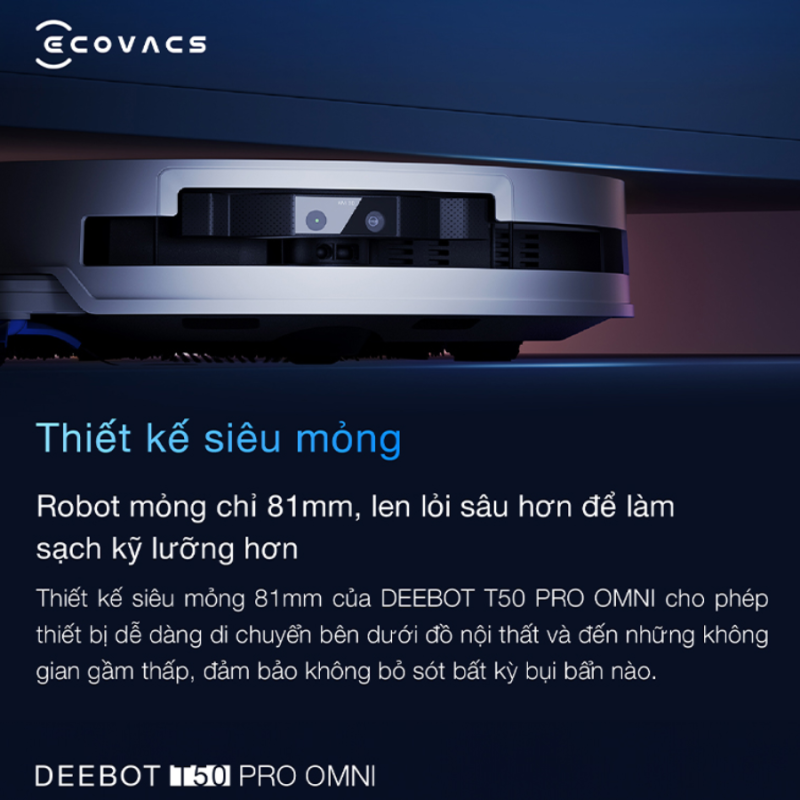 ROBOT HÚT BỤI ECOVACS T50 PRO OMNI - 86 ROBOT HÚT BỤI ECOVACS T50 PRO OMNI