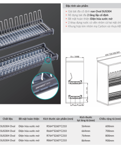 Giá bát đĩa cố định GrandX XF.80M - 9