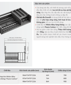Giá bát đĩa GrandX XD.80T - 11