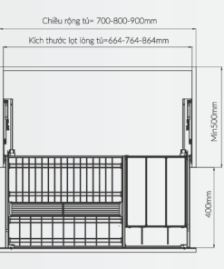 Giá bát đĩa GrandX XD.80T - 13