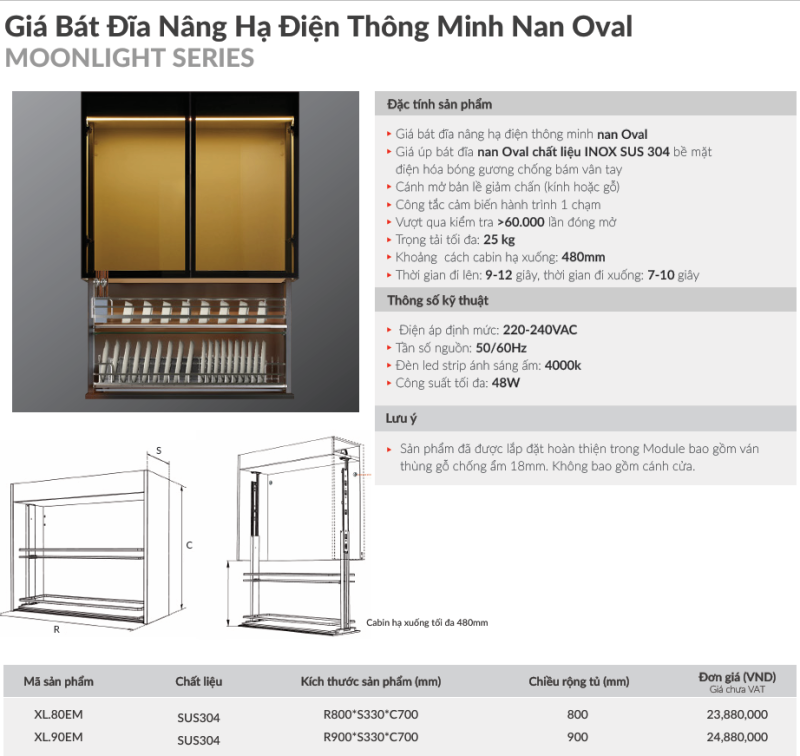 Giá bát đĩa thông minh GrandX XL.80EM - 16 Giá bát đĩa thông minh GrandX XL.80EM