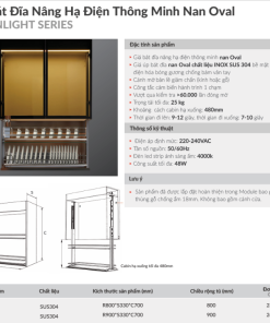 Giá bát đĩa thông minh GrandX XL.90EM - 12 Giá bát đĩa thông minh GrandX XL.90EM - 11