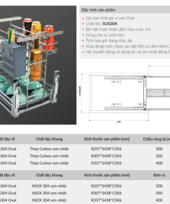 Giá dao thớt gia vị GrandX XK.30M2 - 10 Giá dao thớt gia vị GrandX XK.30M2 - 9