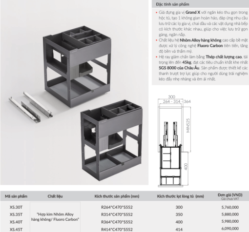 Giá gia vị GrandX XS.30T - 3