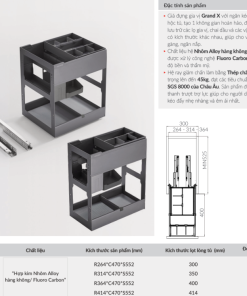 Giá gia vị GrandX XS.45T - 12 Giá gia vị GrandX XS.45T - 11