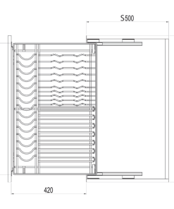 Giá xoong nồi tủ dưới GrandX XP.70M - 10 Giá xoong nồi tủ dưới GrandX XP.70M - 9