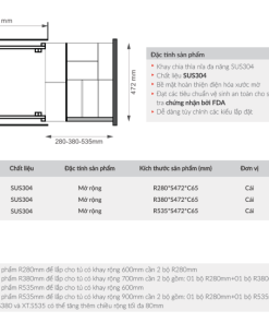 Khay chia thìa nĩa GrandX XT.S380 - 12 Khay chia thìa nĩa GrandX XT.S380 - 11