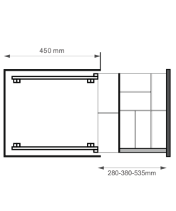 Khay chia thìa nĩa GrandX XT.S380 - 10 Khay chia thìa nĩa GrandX XT.S380 - 9