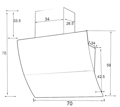 MÁY HÚT MÙI SPELIER SP-708-70CM - 3