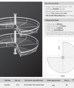 Mâm xoay 3/4 GrandX XC.270.80S - 11