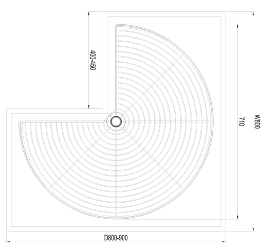 Mâm xoay 3/4 GrandX XC.270.80S - 3