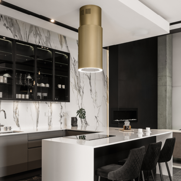 Máy hút khói khử mùi Malloca Monogold K-382G - 7