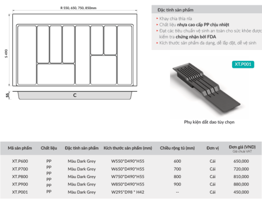 Phụ kiện dắt dao GrandX XT.P001 - 3