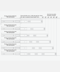 Ray bi giảm chấn GrandX XV.H350 - 10 Ray bi giảm chấn GrandX XV.H350 - 9