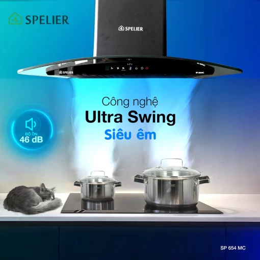 MÁY HÚT MÙI KÍNH CONG SPELIER SP 654MC - 17