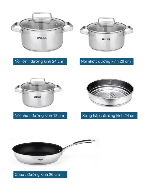 BỘ NỒI SIRIUS SPELIER SP 01J - 3