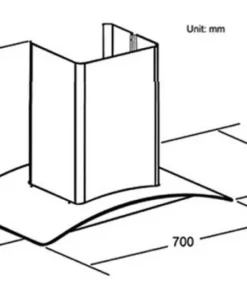 MÁY HÚT MÙI KÍNH CONG SPELIER SP 654MC - 27