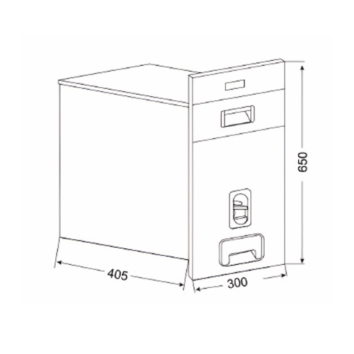 Thùng gạo âm tủ GrandX XR.G301B - 3