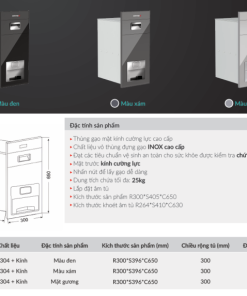 Thùng gạo âm tủ GrandX XR.G302B - 9