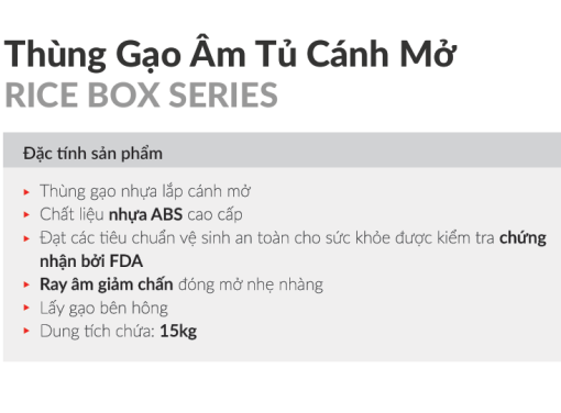 Thùng gạo âm tủ GrandX XR.P17 - 3