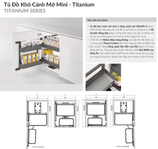 Tủ đồ khô cánh mở GrandX XPR.2450T - 5