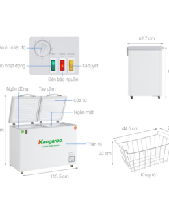 Tủ đông Inverter Kangaroo KGFZ400IC2 - 19