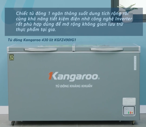 Tủ đông Inverter Kangaroo KGFZ490IG1 - 7