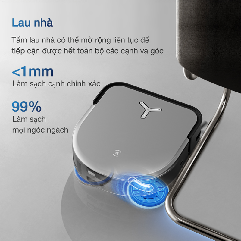 ROBOT HÚT BỤI LAU NHÀ ECOVACS DEEBOT X5 PRO OMNI - 120 ROBOT HÚT BỤI LAU NHÀ ECOVACS DEEBOT X5 PRO OMNI
